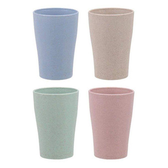 4pcs Eco Friendly Wheat Straw Biodegradable Cups