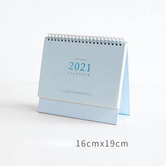 Luxury 2021 Desktop Calendar Diary Book Weekly Monthly Schedule Table Planner Yearly Agenda Organizer for School Office Supplies