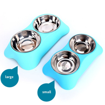 Stainless Steel Double Pet Bowls