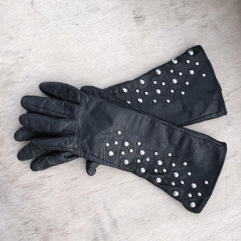 Leather $tudded Gloves