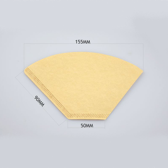 100PCS Coffee Filters for Coffee Dripper Filter, V60 filters