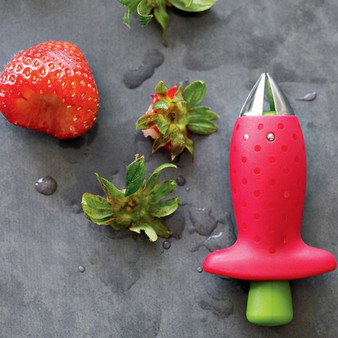 Novelty Strawberry Hullers Fruit Remove Stalks Device Tomato Corers Strawberry Knife Stem Remover Fruit Slicer Kitchen Gadgets