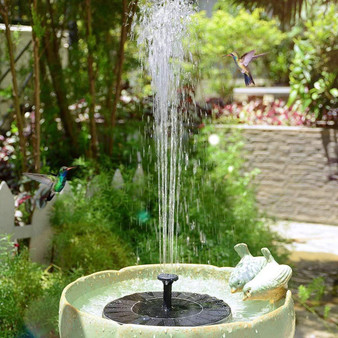 Mini Round Solar Floating Water Fountain