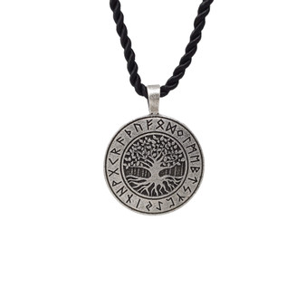 Tree Of Life Yggdrasil Pendant With Engraved Runes