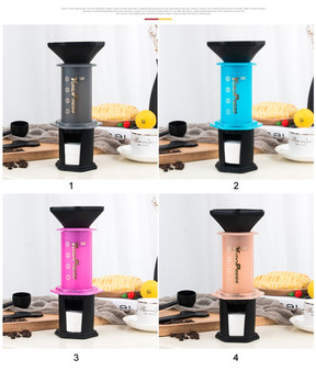 Press Portable Coffee Maker with Filters and Bag, Available in multiple Colors