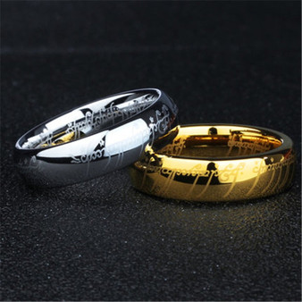 Classic 100% Tungsten ring 316l Stainless Steel Ring for men