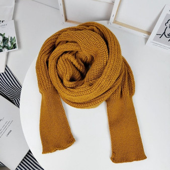 Knitted Wrap Scarf With Sleeves High-end Fashion