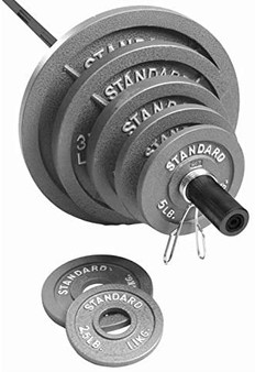 300lb Barbell Weight Set with 7ft Olympic Barbell