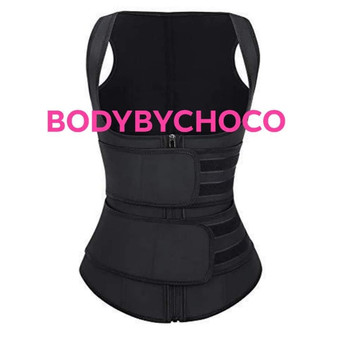 BODYBYCHOCO® 100% LATEX DOUBLE SNATCH BELT WAIST TRAINER VEST