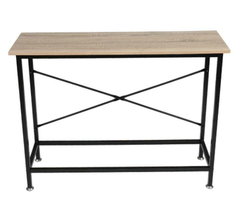 Wood Console Table Modern Sofa Accent with Shelf Stand Entryway Hall Furniture