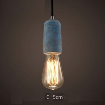 Concrete Hanging Ceiling Lamp Fixture