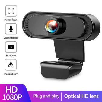 Webcame 1080P Full HD 30FPS Wide Angle USB Webcam Web Cam With Mic For Computer PC Conference Web Camera