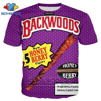 7G  3D Print T-Shirt Street Wear Backwoods Men