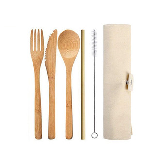 Reusable Personal Bamboo Cutlery Set Portable
