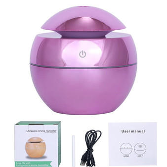 NEW 130ml USB Ultrasonic Air Humidifier Diffusers Aromatherapy Essential Oil Diffuser Humidifier Plating for Home Office