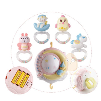 Animal Baby Toys Rattles stuffing Hanging  Bracket Set Musical Box