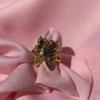 Gold Filled Butterfly Ring