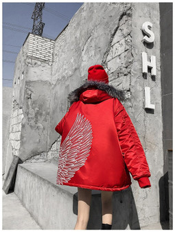 Winger winter jacket red