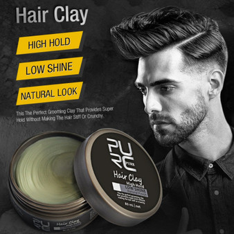 Original Clay Hair Coloring Hair Wax styling Men Hair High Hold Low Shine Clay Hair Beauty