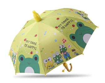 Umbrella Kids Lovely Rain Sun Umbrellas Cartoon Unicorn Umbrella Children Rainbow Umbrellas Semi Automatic