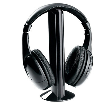 Stereo Wireless Headphone for PC Laptop TV FM Radio MP3 5 in 1 Hi-Fi Wireless Earphones