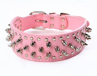 Spiked large dog collar For Medium Large Breeds