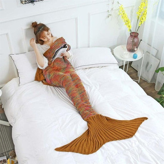 "Turn the heat down" mermaid blanket - multiple colors & sizes