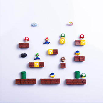 3D Super Mario Fridge Magnets