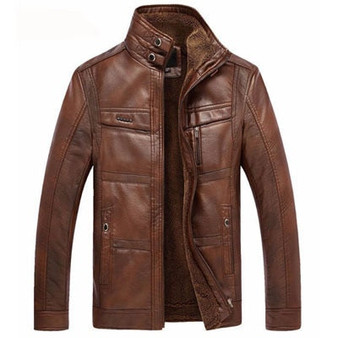 Mountainskin Leather Jacket Men Coats 5XL Brand High Quality