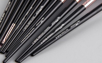 12pcs Eye Shadow Blending Eyeliner Eyelash Eyebrow Brushes Portable Brush Set