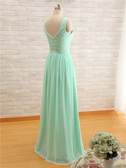 Chiffon A-Line Bridesmaid, Prom, Pageant Dress in 3 Styles Plus Sizes Available