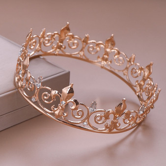 Round Crown Queen Tiara  Party  Wedding Hair Accessories