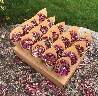 Natural Biodegradable Confetti Dried Rose Flower Petals Wedding Birthday Party Decoration