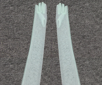 Multicolor Bridal Gloves Long Elbow Length Finger Semi Sheer Wedding Gloves