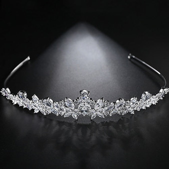 Pretty Princess Tiara for Prom, Pageant, Sweet 16 Crown Hair Accessory