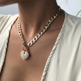 Pearla Love Heart Necklace