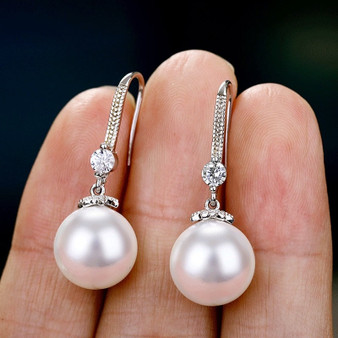 Crystal Perla Earrings