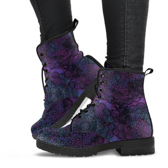 Purple Mandala Boots