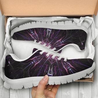 Purple Mandala Handcrafted Sneakers