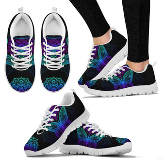 Butterfly Mandala Handcrafted Sneakers