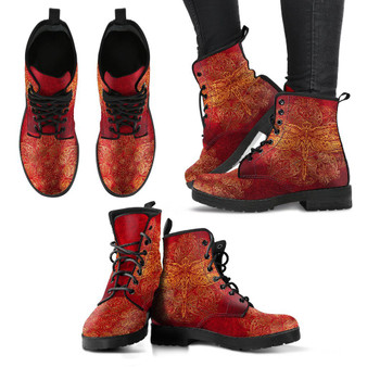 Red Dragonfly Handcrafted Boots