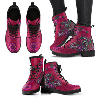 Henna Flowers Handcrafted Boots V2