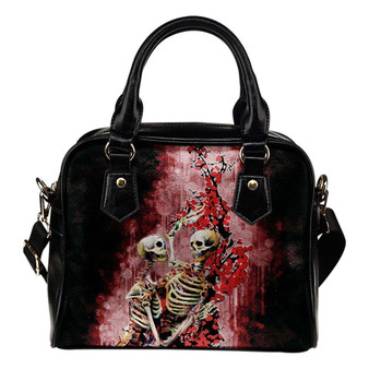 Skeleton Lovers Shoulder Handbag