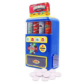 Beverage Drink Toy Play Vending Machine Sets Kids Simulation Register Toy