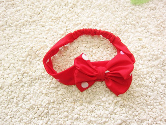 Girls Polka Dot Halter Swimsuits Bowknot