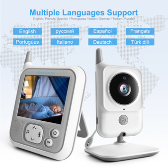 Video Baby Monitors 3.2 Inch LCD Wireless Square Two Way Audio Night Baby Camera