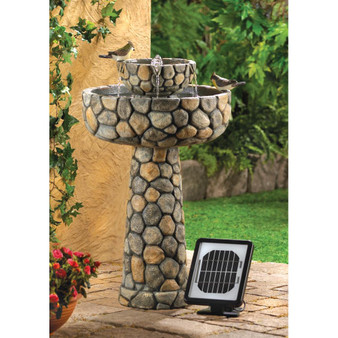 Wishing Well Solar Outdoor Water Fountain