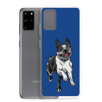 Boston Terrier Samsung Phone Case - Blue