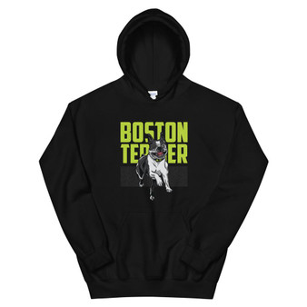 Happy Boston Terrier Pullover Hoodie