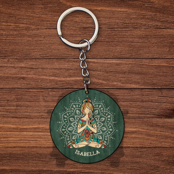 Yoga Custom Key Chain